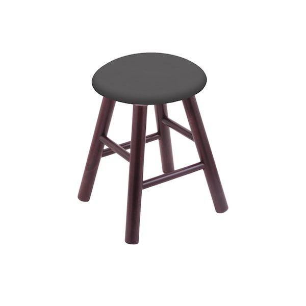 Maple Vanity Stool, Dark Cherry Finish, Canter Saddle Seat
